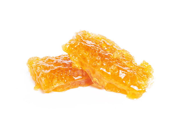 Fresh honeycombs isolated on white background - Zdjęcie, obraz