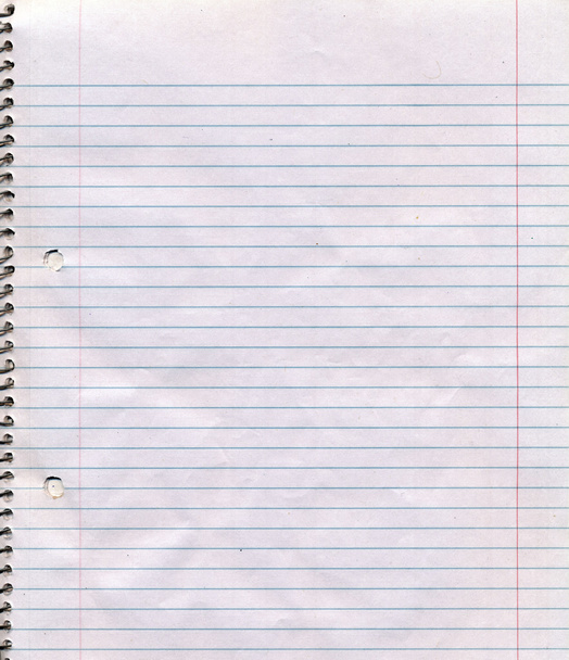 Spiral Bound Notebook Page Background - Фото, изображение