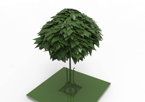 green leafy tree isolate background - Photo, Image