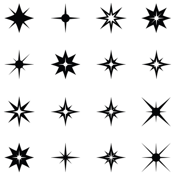 de pictogrammenset sparkle - Vector, afbeelding