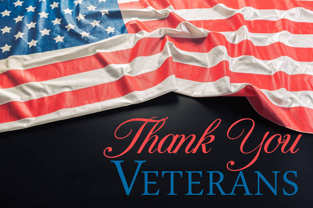 Creatieve achtergrond voor veteranen dag vlag - Foto, afbeelding