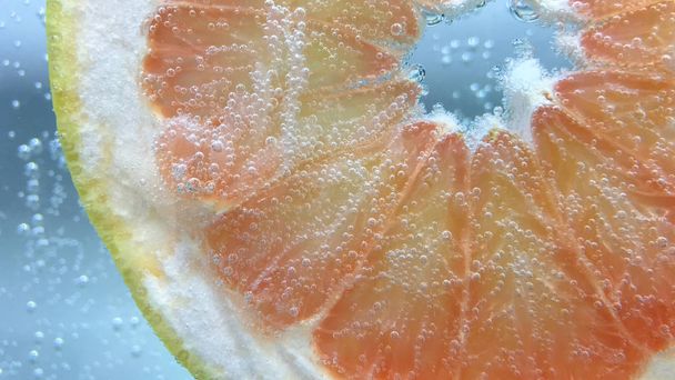 γκρέιπφρουτ και πορτοκάλι απομονώσετε φόντο - Φωτογραφία, εικόνα