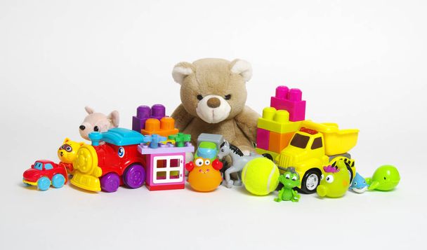 Toys on a white background - Photo, Image