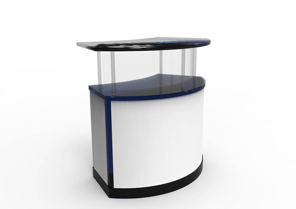 escritorio de bienvenida 3D aislar fondo
 - Foto, Imagen
