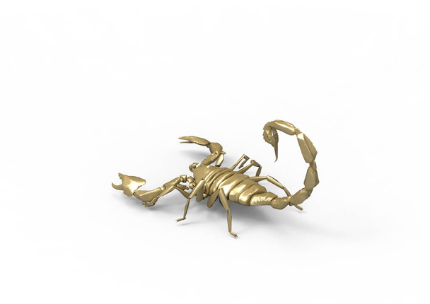 Scorpion 3d izolovat pozadí - Fotografie, Obrázek