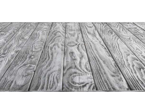  surface de planches de bois gris sur fond blanc
 - Photo, image