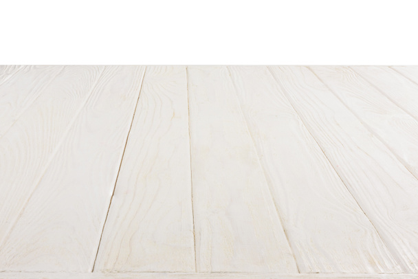  felülete fehér fa deszka elszigetelt fehér background - Fotó, kép