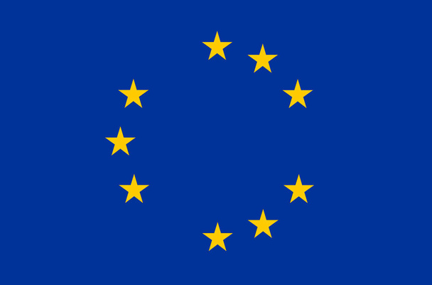 Flaga Europy, Unii Europejskiej UE trzech gwiazd brakuje - Zdjęcie, obraz