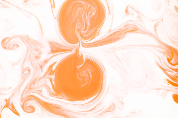Abstract colors, backgrounds and textures. Food Coloring in milk. Food coloring in milk creating bright colorful abstract backgrounds. Colorful chemical experiment. - Photo, Image