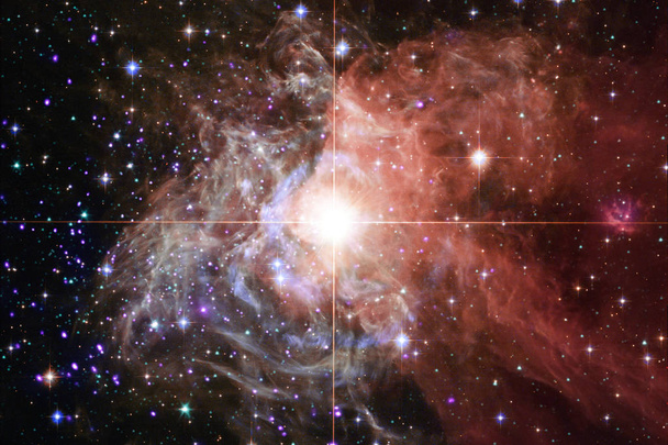 Félelmetes, a mély űrben. Milliárd galaxis a világegyetemben. Ez a kép a Nasa berendezett elemei. - Fotó, kép