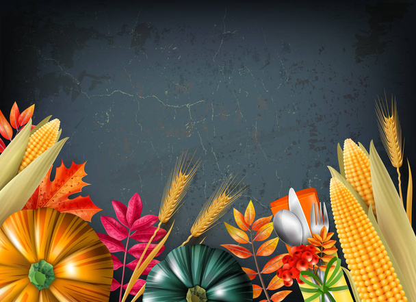Thanksgiving Day Background - Vector, Image