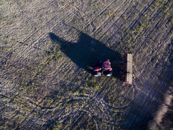 Прямий посів, сільськогосподарської техніки, в Ла-Пампа, Патагонії - Фото, зображення