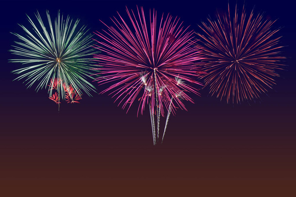 Happy new year firework as celebrate background
 - Фото, изображение