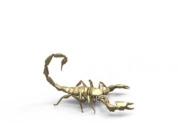 scorpion 3d isolate background - Photo, Image