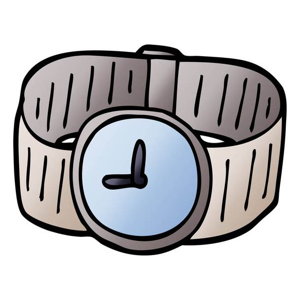 dibujos animados garabato reloj de pulsera
 - Vector, imagen