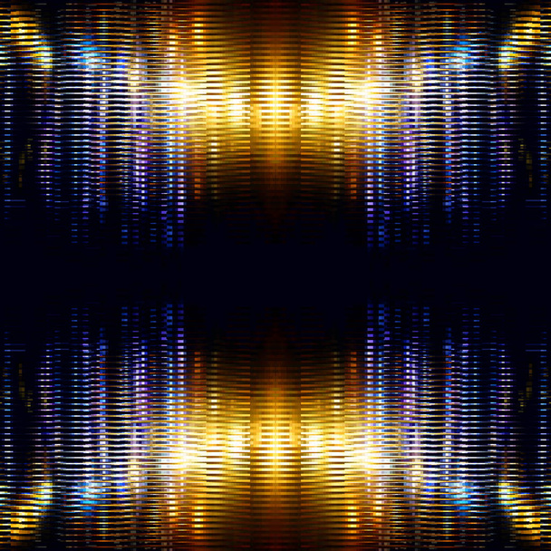 Symmetrinen keltainen-sininen raidallinen glitter
 - Vektori, kuva