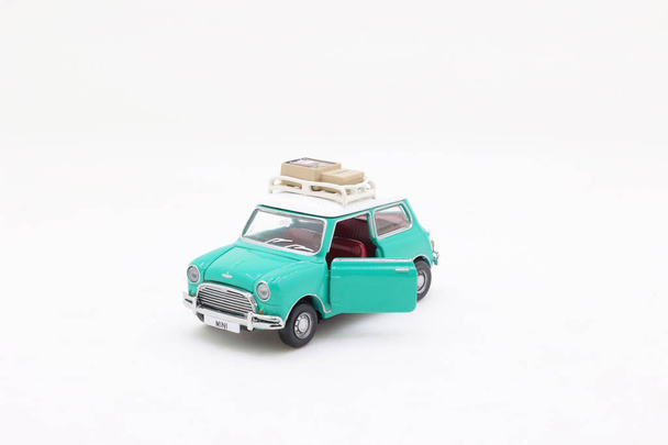 the scale of Mini Coopers of toy display - Photo, Image