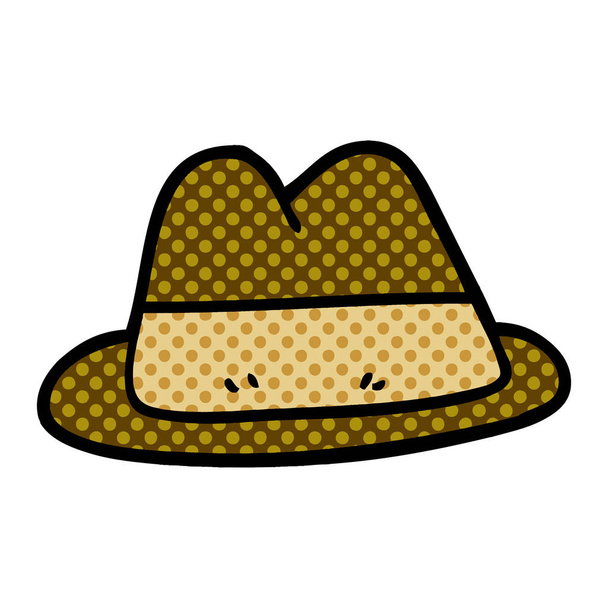 kreslený doodle starý styl klobouk - Vektor, obrázek