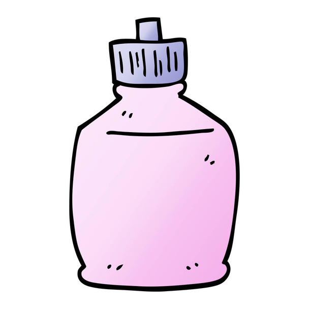 vector gradiente ilustración dibujos animados botella de chorro
 - Vector, Imagen