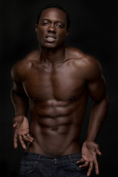 sexy afrikanisch amerikanisch mann - Foto, Bild