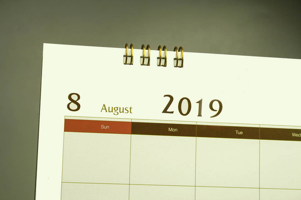 Calendar page of month 2019 - Foto, Bild