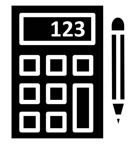 Ícone de vetor isolado calculadora que pode ser facilmente modificado ou editado
. - Vetor, Imagem