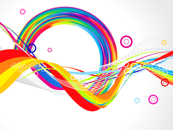 abstract colorful wave background - Vektori, kuva