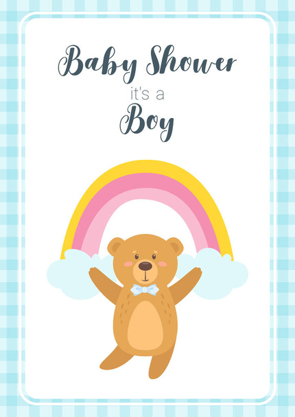 baby shower design template - Vector, Image