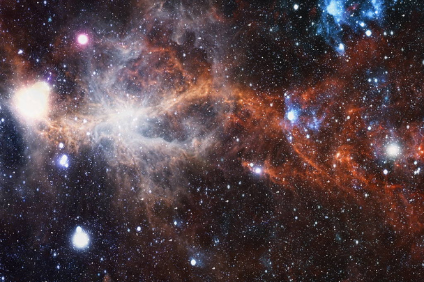 未来的抽象空間背景。星や星雲の夜空。NASAによって提供されたこの画像の要素 - 写真・画像