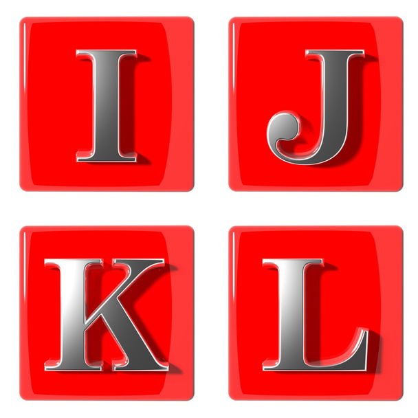 3d Letters collection icons - Φωτογραφία, εικόνα