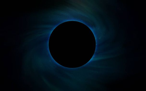 dunkelgrüne Vektoranordnung mit einem Schwarzen Loch, Universum. Dekoratives Design im Weltraum-Stil mit einem schwarzen Loch. Kulisse für Super-Verkäufe am Schwarzen Freitag. - Vektor, Bild
