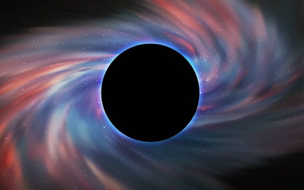 Világos szürke vektor elrendezés-val egy fekete lyuk, univerzum. Dekoratív design hely stílusban egy fekete lyuk. Hátteret a fekete péntek akciók. - Vektor, kép