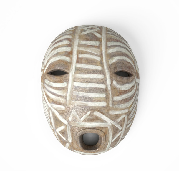 Племінних маски з Африки, ізольовані на білому - Фото, зображення