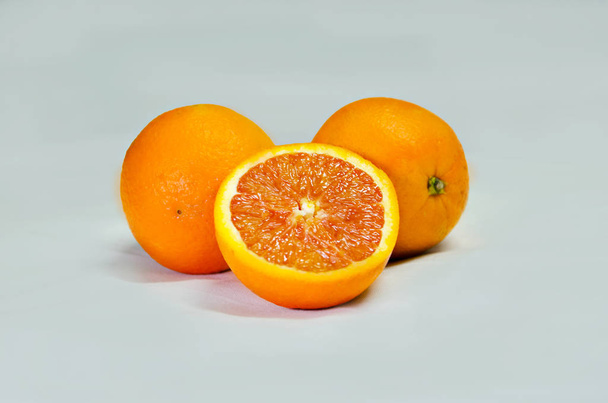 fruit on  isolated background, orange - Photo, Image