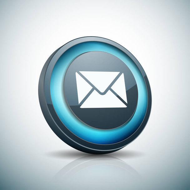 mail envelope icon, vector illustration - Vektör, Görsel