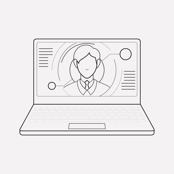 User experience icon line element.  illustration of user experience icon line isolated on clean background for your web mobile app logo design. - Photo, Image
