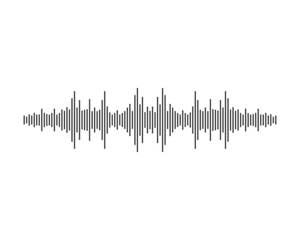 Modelo de design de ilustração vetorial de ondas sonoras - Vetor, Imagem