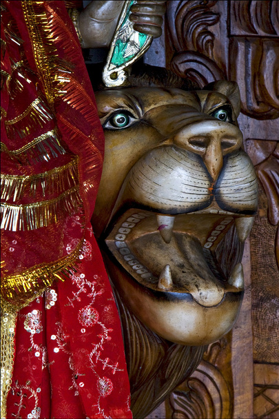 Cabeza de león del hinduismo
 - Foto, Imagen