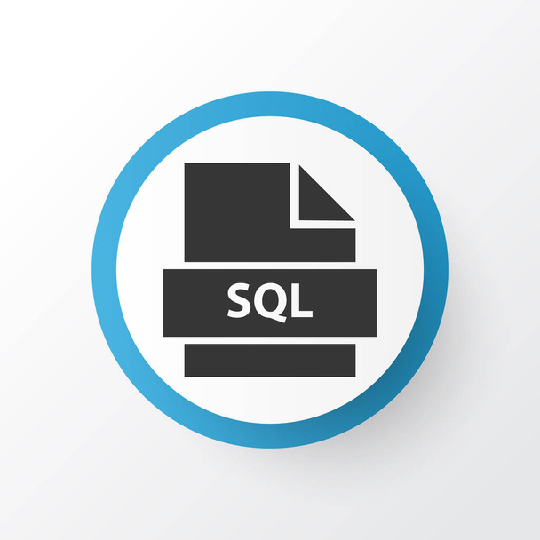 SQL pictogram symbool. Premium kwaliteit geïsoleerd database element in trendy stijl. - Foto, afbeelding