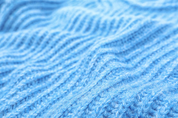 Texture of cozy warm sweater as background, closeup - Fotó, kép