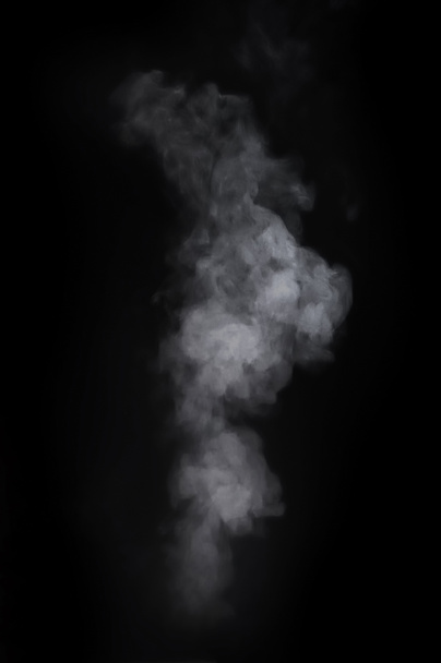 Humo sobre el fondo negro
 - Foto, Imagen