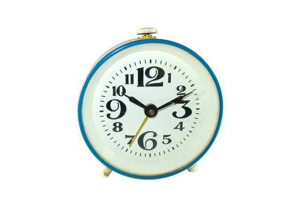 Reloj despertador antiguo aislado en blanco
 - Foto, Imagen