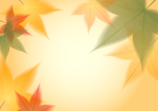 Fondo transparente de hojas de otoño
 - Vector, imagen