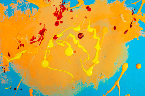 Abstract colorful background with brush strokes - Foto, afbeelding