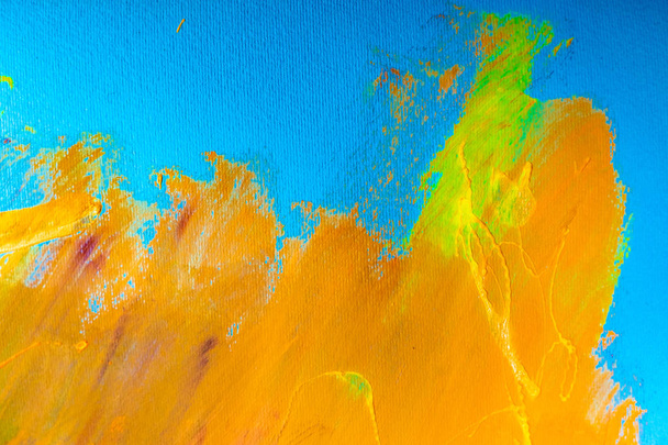 Abstract colorful background with brush strokes - Foto, afbeelding