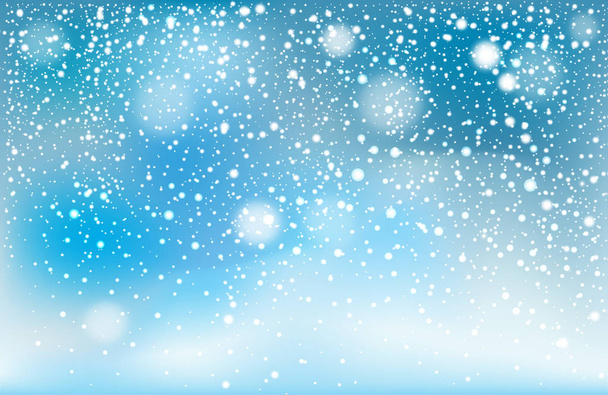 Invierno cayendo fondo nieve. Elemento de diseño. Se puede utilizar para la tarjeta de felicitación de Año Nuevo o Navidad
 - Vector, imagen