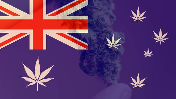 Αυστραλία ως παγκόσμιος ηγέτης στην εξαγωγή Marihuan. Μαριχουάνα εξαγωγή Mirage - Φωτογραφία, εικόνα