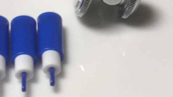Automatikus lancet vérvétel sztetoszkóp elemző berendezések számára.  - Felvétel, videó