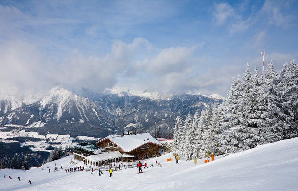 Ośrodek narciarski schladming. Austria - Zdjęcie, obraz