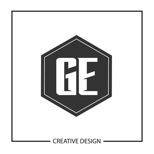 Initial Letter GE Logo Template Design - Vector, Image